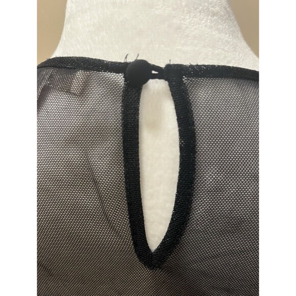 Forever 21 Women’s Black  Tee Shirt Sheer Lace Whimsigoth Witchy Goth Sz Small - Picture 5 of 11